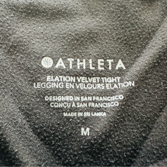 Athleta Black Velvet Leggings - Picture 4 of 4
